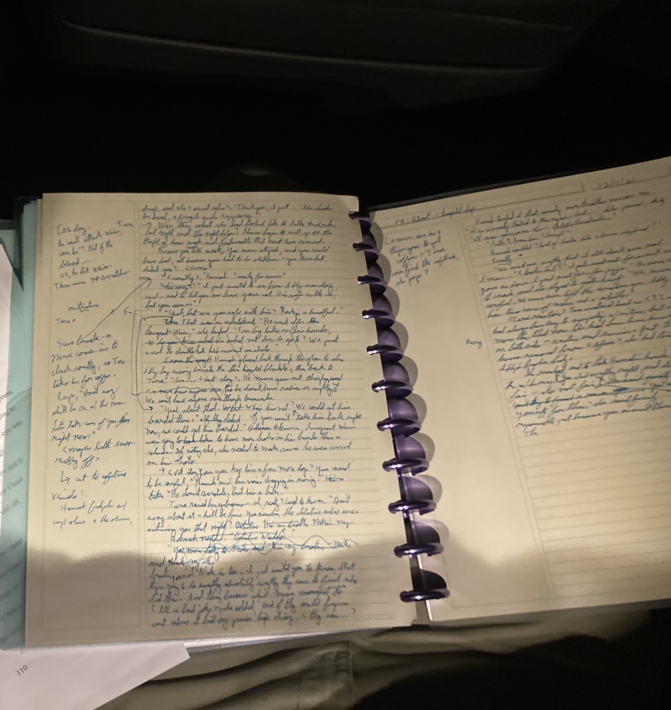 Marked-up handwritten draft